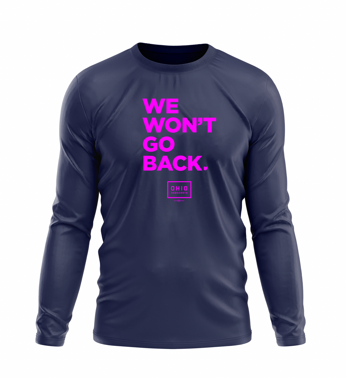Navy We Won't Go Back Long Sleeve Tee