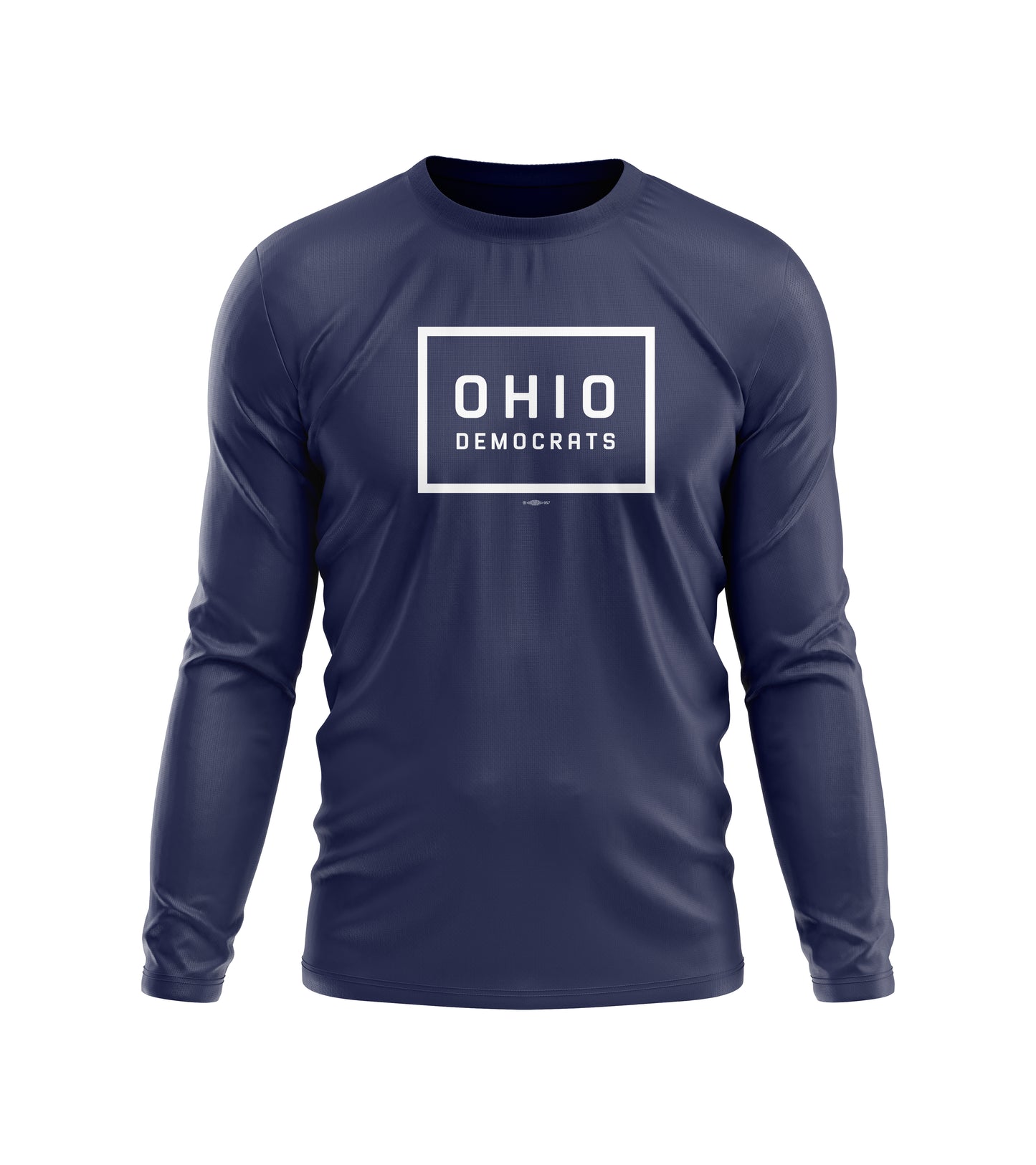 Navy Ohio Democrats Long Sleeve Tee