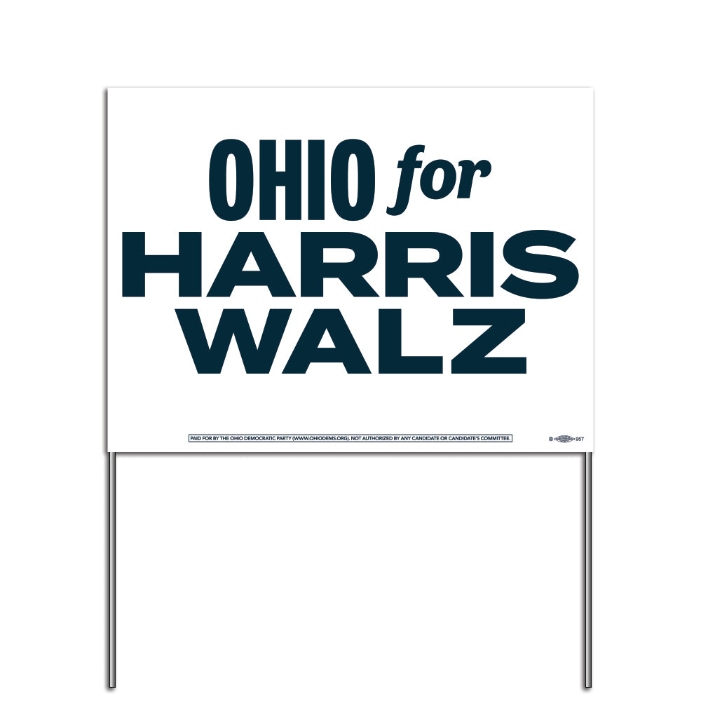 Ohio for Harris Yard Sign