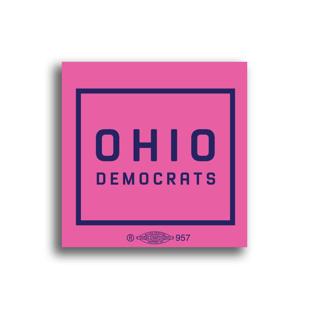 Ohio Democrat 2"x2" Sticker Twin Pack (2)